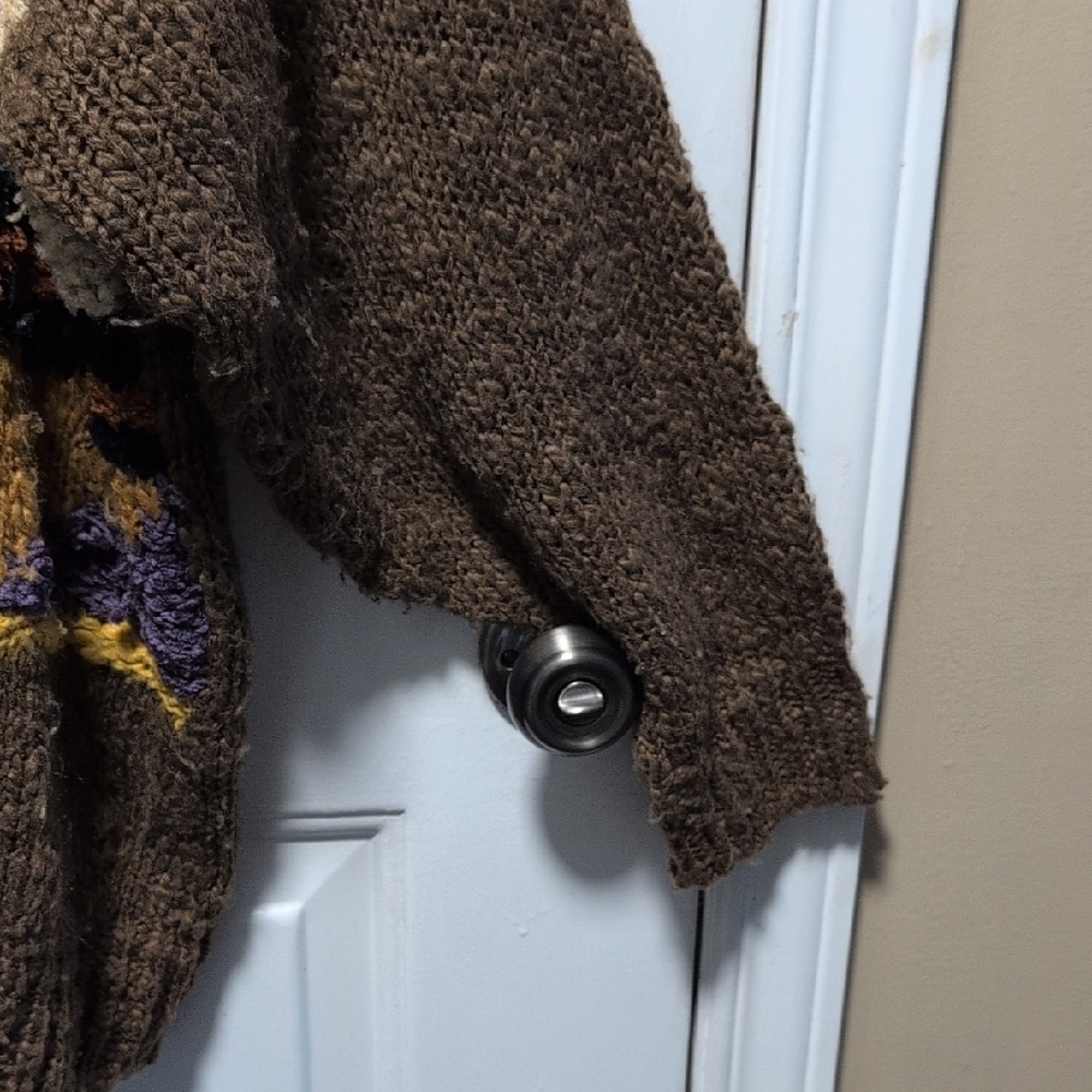 Vintage Multicolor Abstract Knit Sweater - Picture 3 of 5